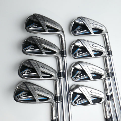 Used TaylorMade SIM Max Iron Set / 4 - PW + AW / Stiff Flex