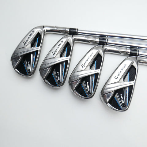 Used TaylorMade SIM Max Iron Set / 4 - PW + AW / Stiff Flex