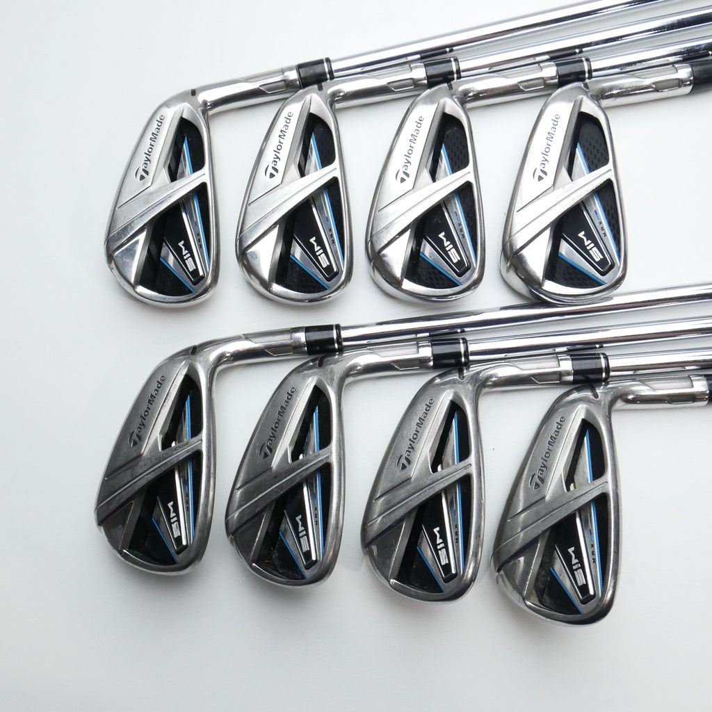 Used TaylorMade SIM Max Iron Set / 4 - PW + AW / Stiff Flex