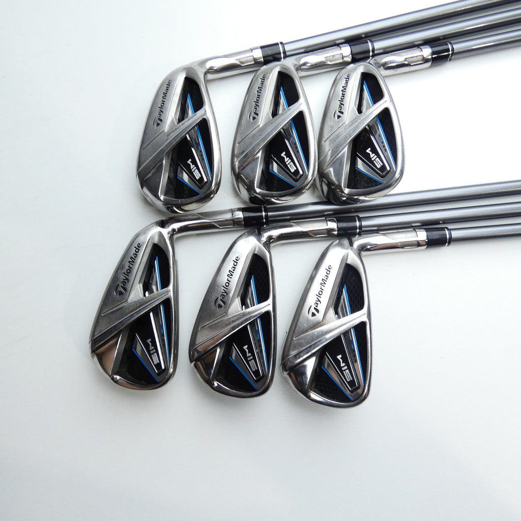 Used TaylorMade SIM Max Iron Set / 5 - PW / Stiff Flex