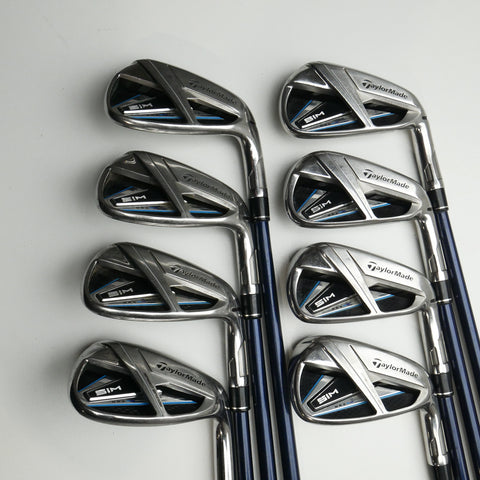 Used TaylorMade SIM Max Iron Set / 5 - SW + AW / Regular Flex