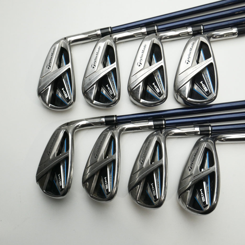 Used TaylorMade SIM Max Iron Set / 5 - SW + AW / Regular Flex