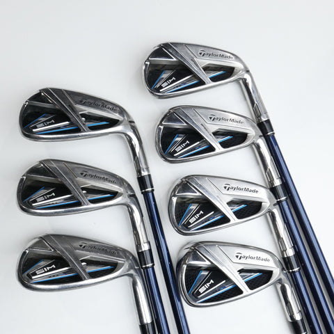 Used TaylorMade SIM Max Iron Set / 5 - SW / Senior Flex