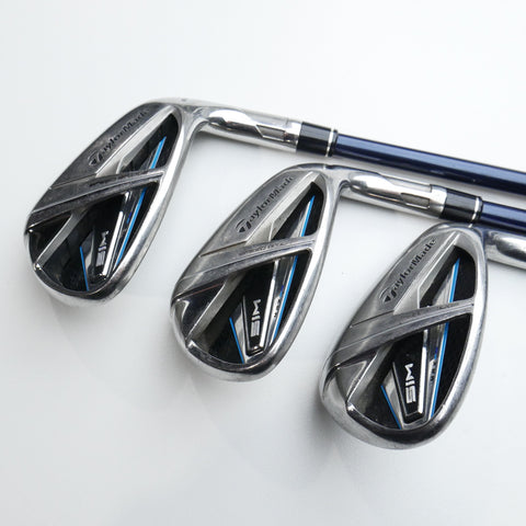 Used TaylorMade SIM Max Iron Set / 5 - SW / Senior Flex