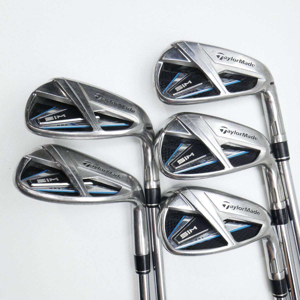 Used TaylorMade SIM Max Iron Set / 7 - PW + LW / Stiff Flex