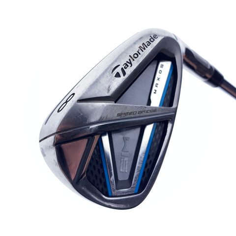 Used TaylorMade SIM Max OS 8 Iron / Regular Flex