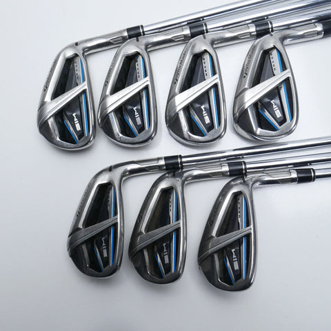 Used TaylorMade SIM Max OS Iron Set / 5 - PW + AW / Regular Flex