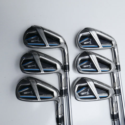 Used TaylorMade SIM Max OS Iron Set / 5 - PW / Regular Flex