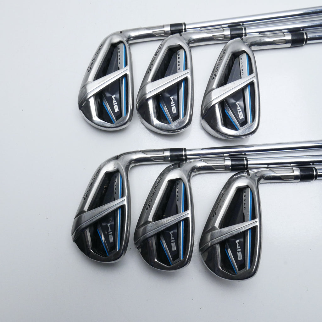 Used TaylorMade SIM Max OS Iron Set / 5 - PW / Regular Flex