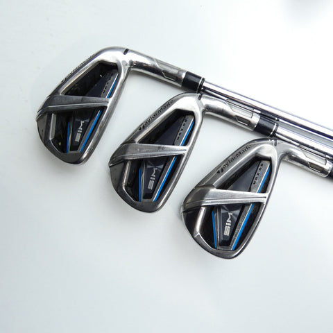 Used TaylorMade SIM Max OS Iron Set / 6 - SW / Regular Flex