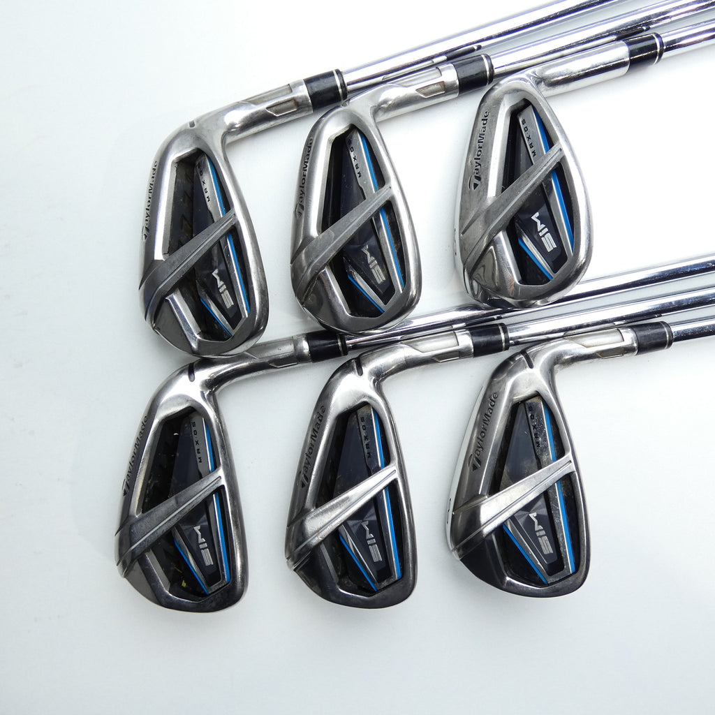Used TaylorMade SIM Max OS Iron Set / 6 - SW / Regular Flex