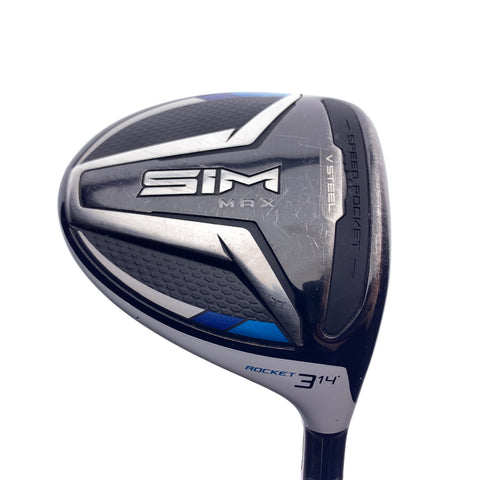 Used TaylorMade SIM Max Rocket 3 Fairway Wood / 14.0 Degrees / X-Stiff Flex