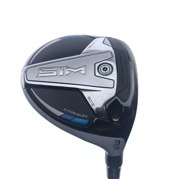 Used TaylorMade SIM Titanium 3 Fairway Wood / 15 Degrees / Stiff Flex