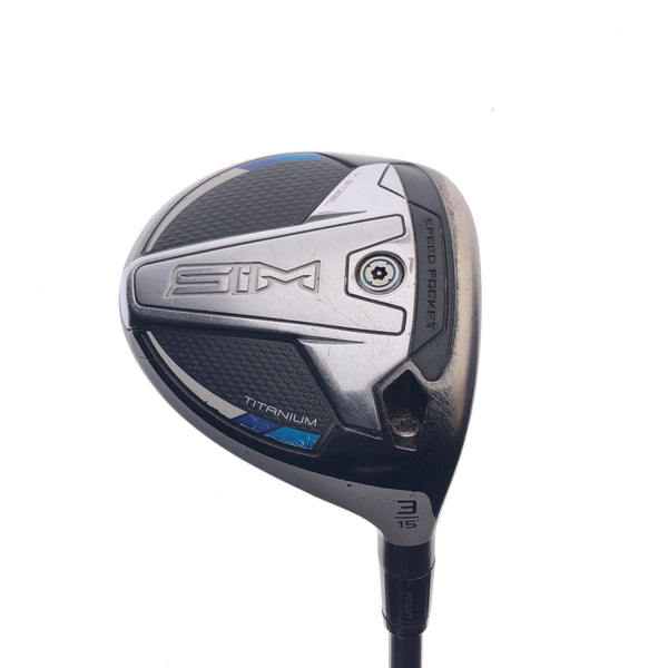 Used TaylorMade SIM Titanium 3 Fairway Wood / 15 Degrees / X-Stiff Flex