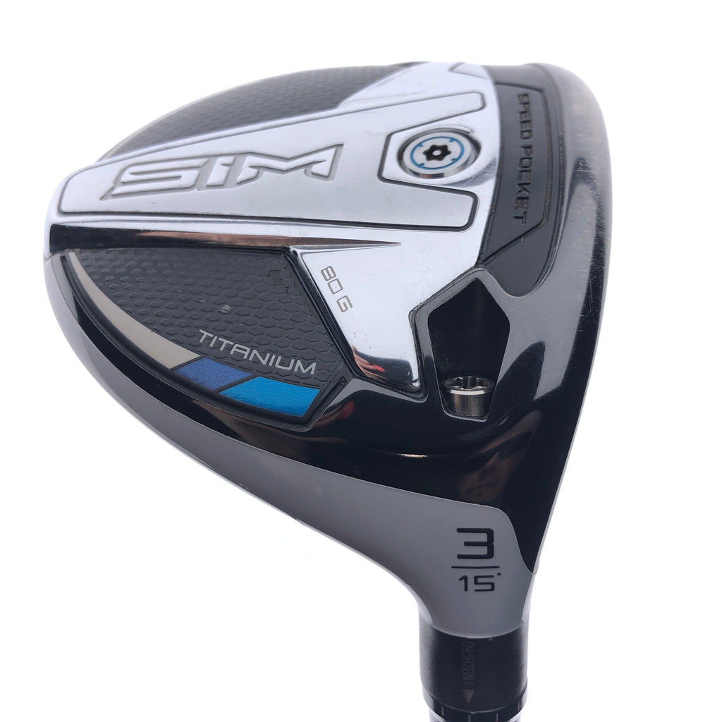 Used TaylorMade SIM Titanium 3 Fairway Wood / 15 Degrees / X-Stiff Flex