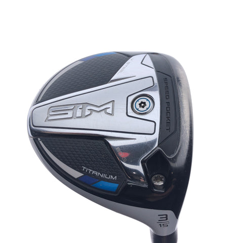Used TaylorMade SIM Titanium 3 Fairway Wood / 15 Degrees / X-Stiff Flex