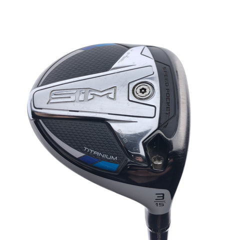 Used TaylorMade SIM Titanium 3 Fairway Wood / 15.0 Degrees / X-Stiff Flex