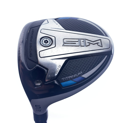 Used TaylorMade SIM Titanium 5 Fairway Wood /19 Degrees/Left-Handed/Stiff Flex