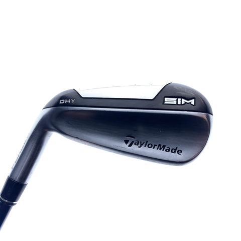 Used TaylorMade Sim DHY 4 Hybrid / 22.0 Degrees / Stiff Flex / Left-Handed
