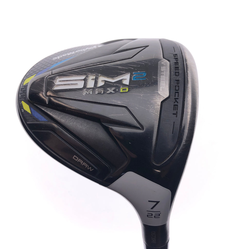 Used TaylorMade Sim2 Max D 7 Fairway Wood / 22 Degrees / A Flex