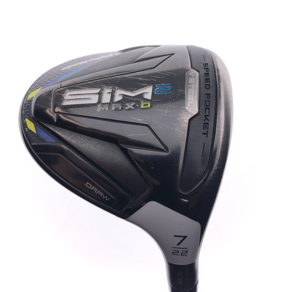 Used TaylorMade Sim2 Max D 7 Fairway Wood / 22 Degrees / A Flex