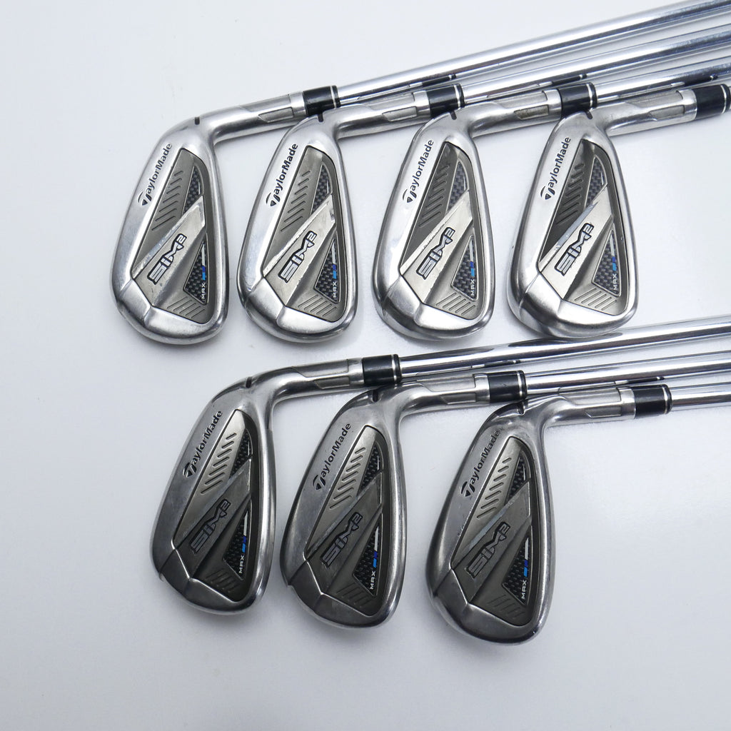 Used TaylorMade Sim2 Max Iron Set / 4 - PW / Stiff Flex