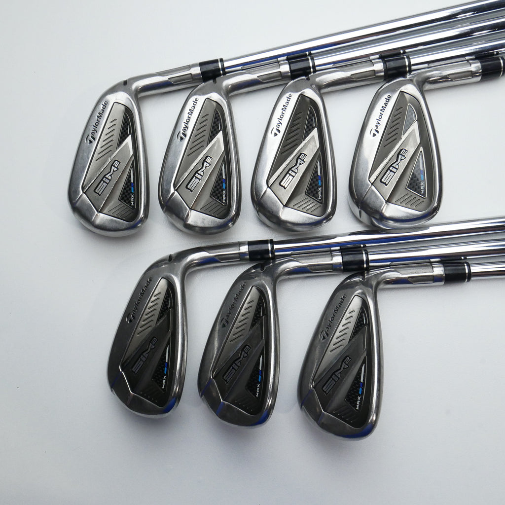 Used TaylorMade Sim2 Max Iron Set / 5 - PW + AW / Regular Flex