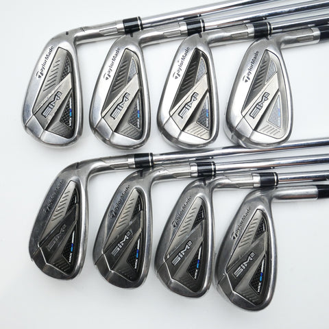 Used TaylorMade Sim2 Max Iron Set / 5 - SW + AW / Stiff Flex