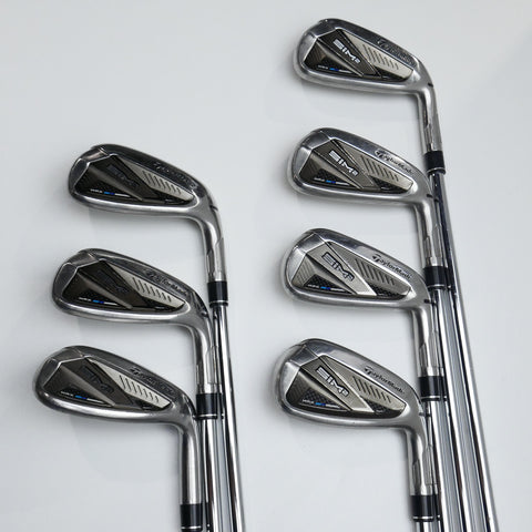 Used TaylorMade Sim2 Max Iron Set / 5 - SW / Stiff Flex
