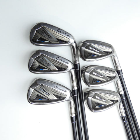 Used TaylorMade Sim2 Max Iron Set / 6 - PW + AW / Regular Flex
