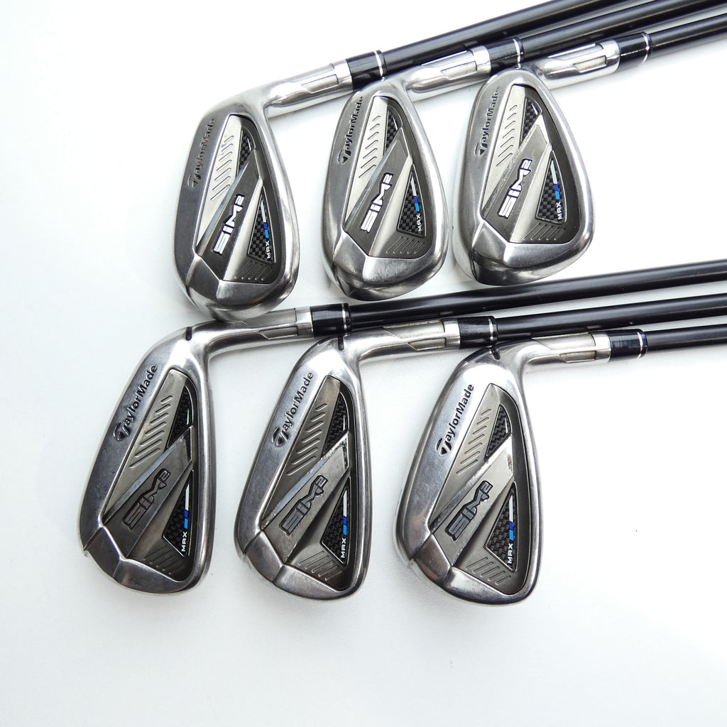 Used TaylorMade Sim2 Max Iron Set / 6 - PW + AW / Regular Flex