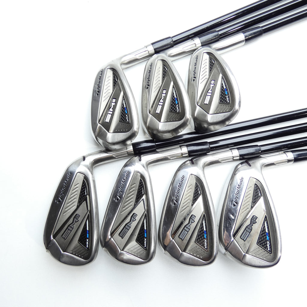 Used TaylorMade Sim2 Max Iron Set / 6 - SW + AW / Regular Flex
