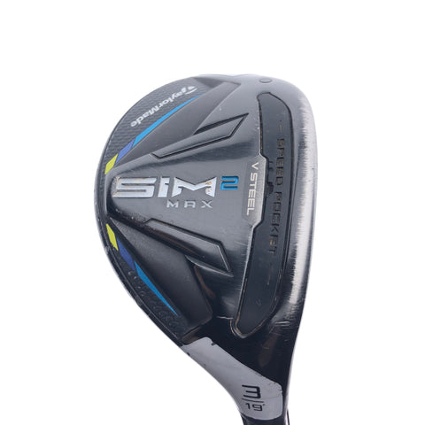 Used TaylorMade Sim2 Max Rescue 3 Hybrid / 19 Degrees / Regular Flex