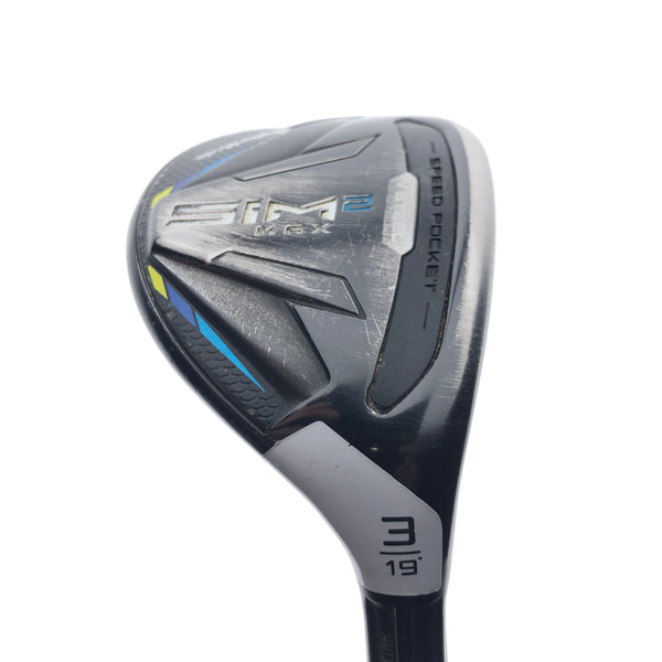 Used TaylorMade Sim2 Max Rescue 3 Hybrid / 19 Degrees / Regular Flex