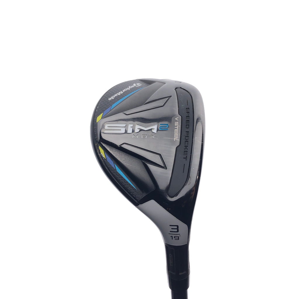 Used TaylorMade Sim2 Max Rescue 3 Hybrid / 19 Degrees / Regular Flex