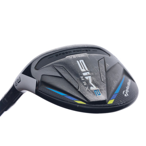 Used TaylorMade Sim2 Max Rescue 3 Hybrid / 19 Degrees / Stiff Flex / Left-Handed