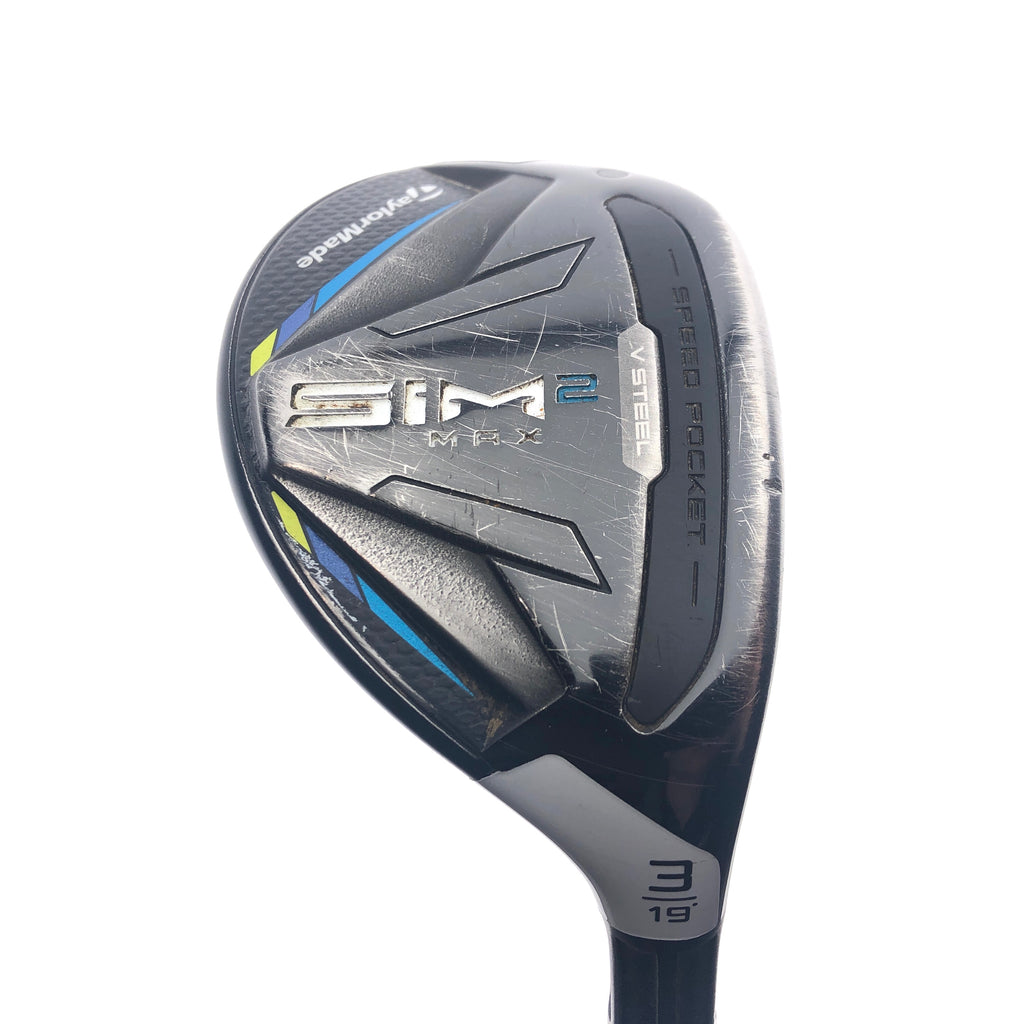 Used TaylorMade Sim2 Max Rescue 3 Hybrid / 19 Degrees / Stiff Flex