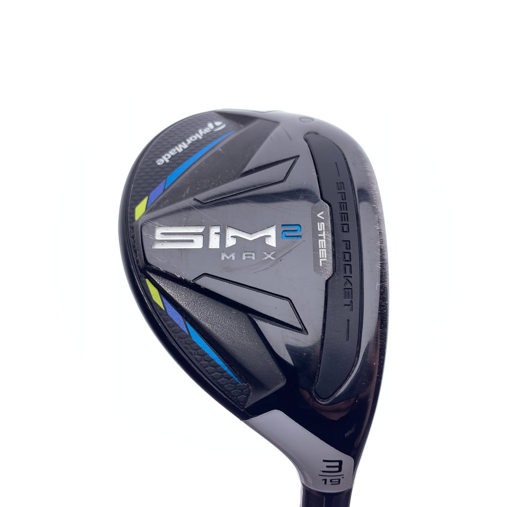 Used TaylorMade Sim2 Max Rescue 3 Hybrid / 19 Degrees / Stiff Flex