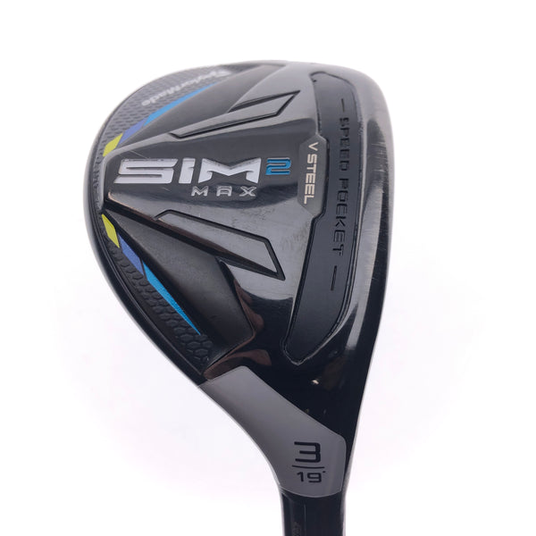 Used TaylorMade Sim2 Max Rescue 3 Hybrid / 19 Degrees / Stiff Flex
