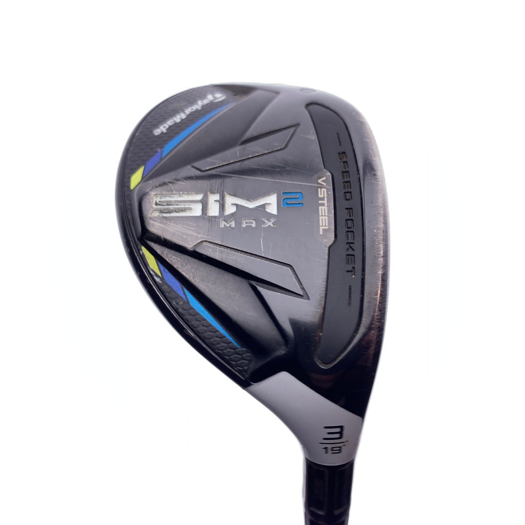 Used TaylorMade Sim2 Max Rescue 3 Hybrid / 19 Degrees / Stiff Flex