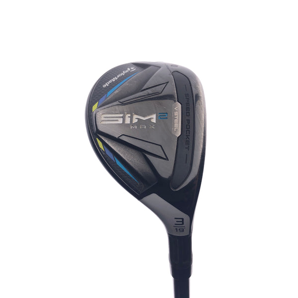 Used TaylorMade Sim2 Max Rescue 3 Hybrid / 19 Degrees / Stiff Flex