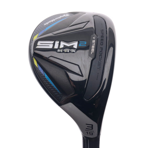 Used TaylorMade Sim2 Max Rescue 3 Hybrid / 19 Degrees / Stiff Flex
