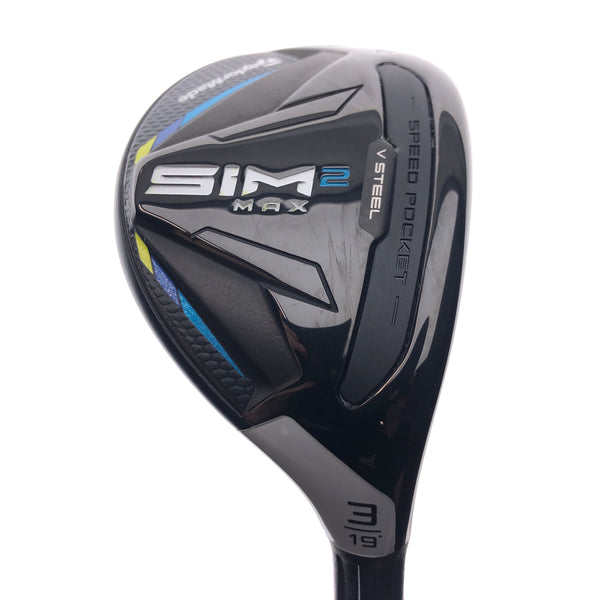 Used TaylorMade Sim2 Max Rescue 3 Hybrid / 19 Degrees / Stiff Flex