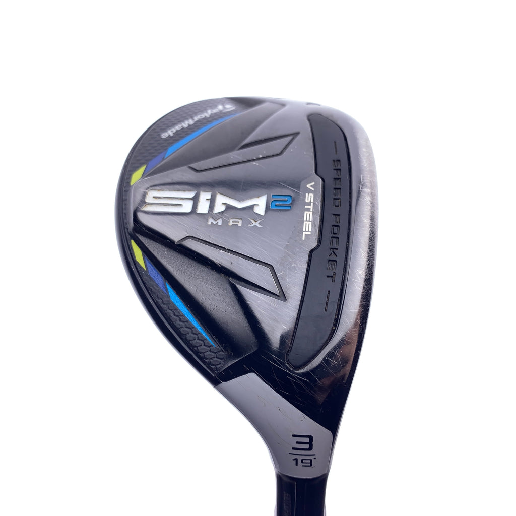 Used TaylorMade Sim2 Max Rescue 3 Hybrid / 19 Degrees / Stiff Flex