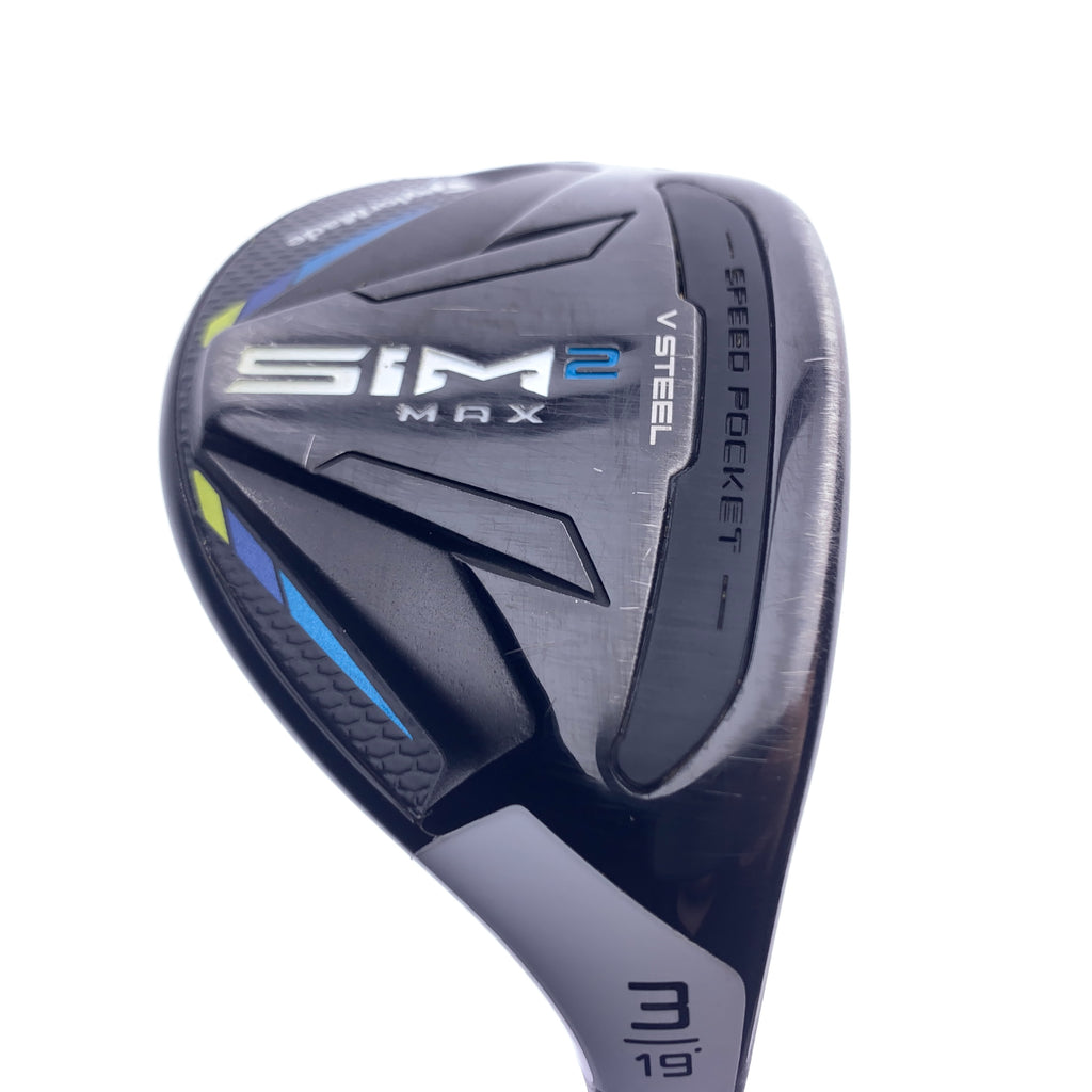 Used TaylorMade Sim2 Max Rescue 3 Hybrid / 19 Degrees / Stiff Flex