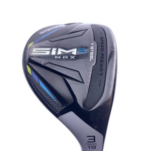 Used TaylorMade Sim2 Max Rescue 3 Hybrid / 19 Degrees / Stiff Flex
