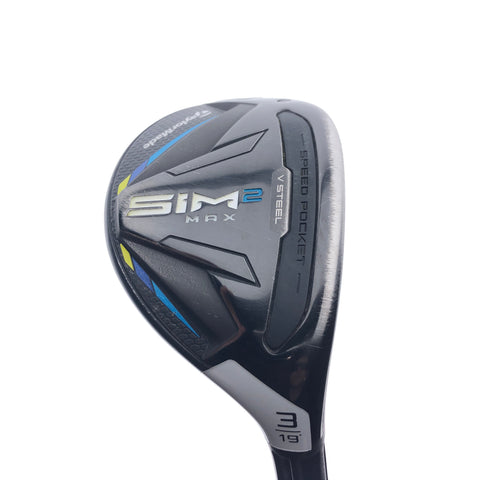 Used TaylorMade Sim2 Max Rescue 3 Hybrid / 19 Degrees / Stiff Flex