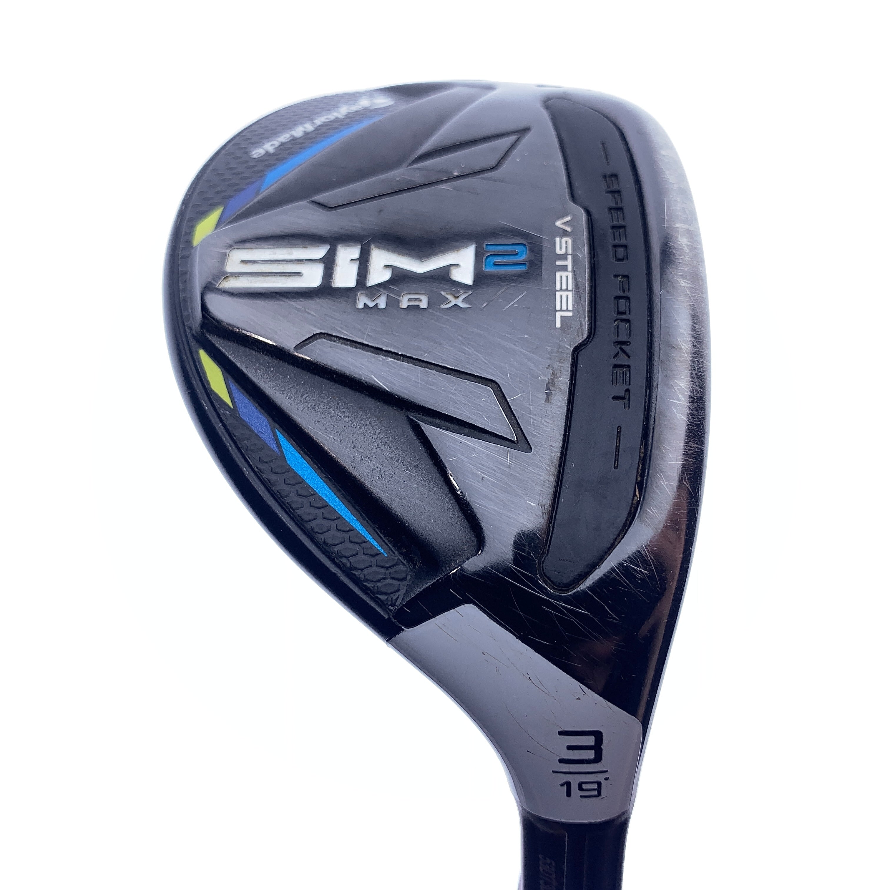 Used TaylorMade Sim2 Max Rescue 3 Hybrid / 19.0 Degrees / Stiff Flex
