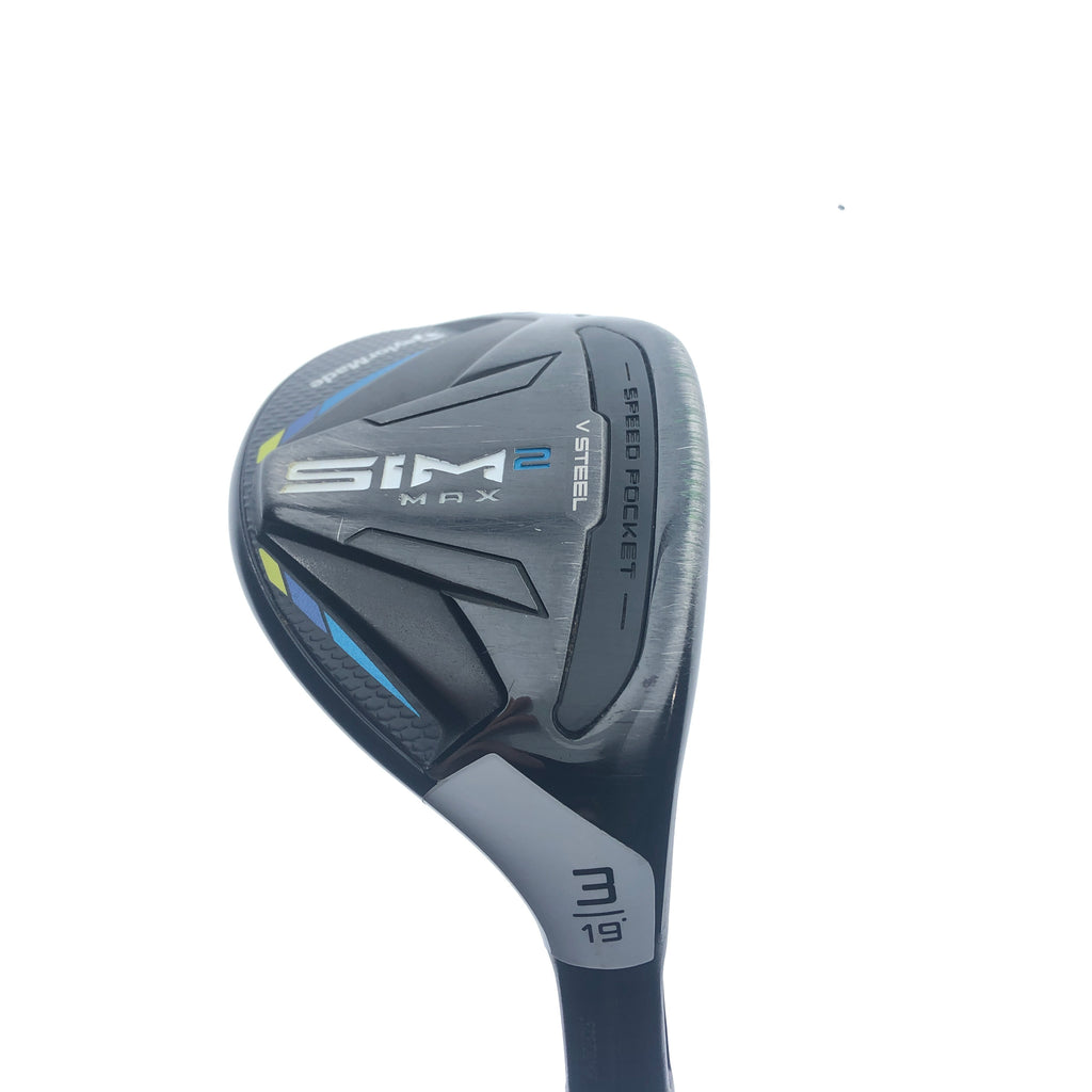 Used TaylorMade Sim2 Max Rescue 3 Hybrid / 19.0 Degrees / Stiff Flex