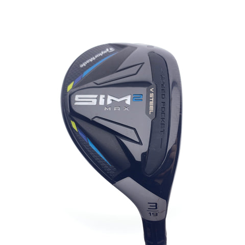 Used TaylorMade Sim2 Max Rescue 3 Hybrid / 19.0 Degrees / Stiff Flex
